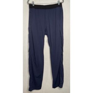 Lululemon Athletic Dance Studio Flat Front Straight Jogger Pants Men Size XL Blu